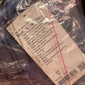 NWT Ivivva Rhythmic Tight Nulu Diamond Dye Size 12